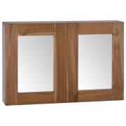 vidaXL Speilskap 60x10x40 cm heltre teak