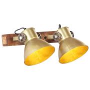 vidaXL Industriell vegglampe messing 45x25 cm E27