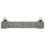 vidaXL Gabion plantekasse H-formet ståltråd 260x40x40 cm