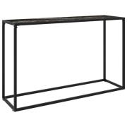 vidaXL Konsollbord svart 120x35x75 cm herdet glass