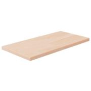 vidaXL Hylleplate 40x20x1,5 cm ubehandlet heltre eik