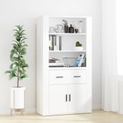 vidaXL Highboard hvit konstruert tre