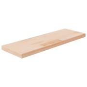 vidaXL Hylleplate 60x20x2,5 cm ubehandlet heltre eik