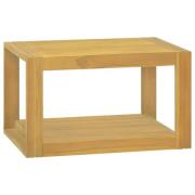 vidaXL Veggmontert baderomsskap 60x45x35 cm heltre teak