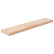 vidaXL Hylleplate 100x20x4 cm ubehandlet heltre eik