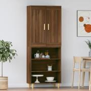 vidaXL Highboard brun eik konstruert tre