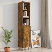 vidaXL Highboard røkt eik 34,5x34x180 cm konstruert tre