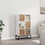 vidaXL Highboard hvit 70x35x125 cm konstruert tre