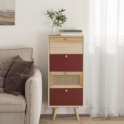 vidaXL Highboard med skuffer 40x30x95 cm konstruert tre