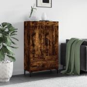 vidaXL Highboard røkt eik 69,5x31x115 cm konstruert tre