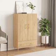 vidaXL Highboard sonoma eik 69,5x31x115 cm konstruert tre