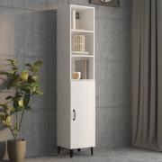 vidaXL Highboard hvit 34,5x34x180 cm konstruert tre