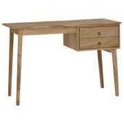 vidaXL Skrivebord med 2 skuffer 110x52x75 cm heltre teak