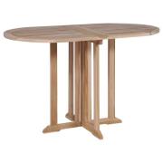 vidaXL Sammenleggbart sommerfuglbord for hage 120x70x75 cm heltre teak