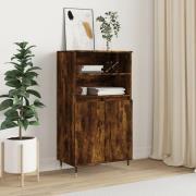 vidaXL Highboard røkt eik 60x36x110 cm konstruert tre