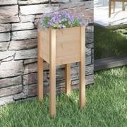 vidaXL Plantekasse 31x31x70 cm heltre furu