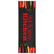 vidaXL Kjøkkenmatte vaskbar Hot&Spicy 45x150 cm