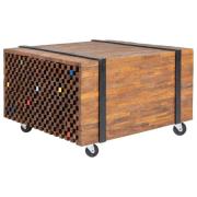 vidaXL Sidebord teak 60x60x38 cm