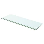 vidaXL Hyllepaneler 2 stk klart glass 60x15 cm