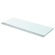 vidaXL Hyllepaneler 2 stk klart glass 70x25 cm