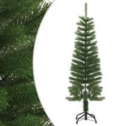 vidaXL Kunstig slankt juletre med stativ 120 cm PE