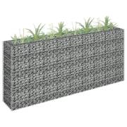 vidaXL Gabion høybed galvanisert stål 180x30x90 cm