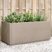 vidaXL Plantekasse lysebrun 80x36x35 cm PP