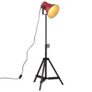 vidaXL Gulvlampe 25 W mørkerød 35x35x65/95 cm E27