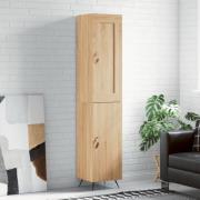 vidaXL Highboard sonoma eik 34,5x34x180 cm konstruert tre