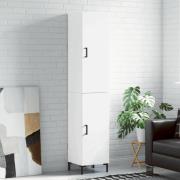 vidaXL Highboard hvit 34,5x34x180 cm konstruert tre