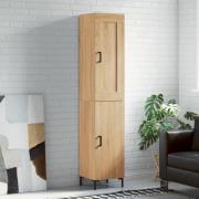 vidaXL Highboard sonoma eik 34,5x34x180 cm konstruert tre