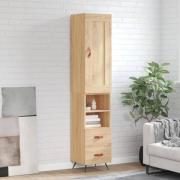 vidaXL Highboard sonoma eik 34,5x34x180 cm konstruert tre