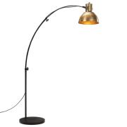 vidaXL Gulvlampe 25 W vintage messing 150 cm E27