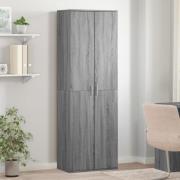 vidaXL Highboard grå sonoma 60x35x180 cm konstruert tre