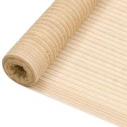 vidaXL Skjermnett beige 2x10 m HDPE 75 g/m²