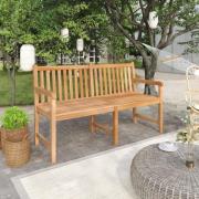 vidaXL Hagebenk 150 cm heltre teak