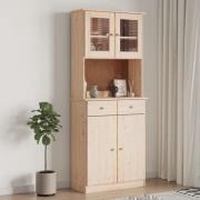 vidaXL Highboard ALTA 77x35x188 cm heltre furu