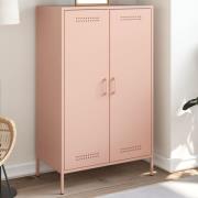 vidaXL Highboard rosa 68x39x113 cm stål