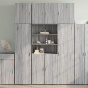 vidaXL Highboard grå sonoma 80x42,5x249 cm konstruert tre