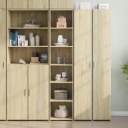 vidaXL Highboard sonoma eik 40x41x185 cm konstruert tre