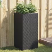 vidaXL Plantekasser 2 stk svart 40x40x80 cm polyrotting