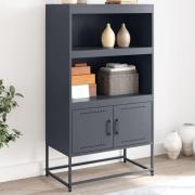 vidaXL Highboard olivengrønn 68,5x38,5x107 cm stål