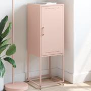 vidaXL Highboard rosa 36x39x107 cm stål