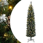 vidaXL Kunstig slankt juletre 300 LED 240 cm