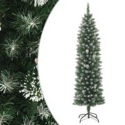 vidaXL Kunstig slankt juletre med stativ 150 cm PVC