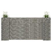 vidaXL Gabion plantekasse H-formet ståltråd 260x40x120 cm