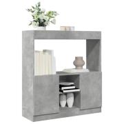 vidaXL Highboard betonggrå 92x33x100 cm konstruert tre