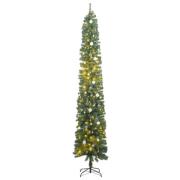 vidaXL Slankt juletre med 300 LED og kulesett 300 cm