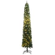 vidaXL Slankt juletre med 300 LED og kulesett 300 cm