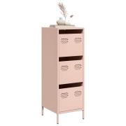 vidaXL Highboard rosa 39x35x103,5 cm stål